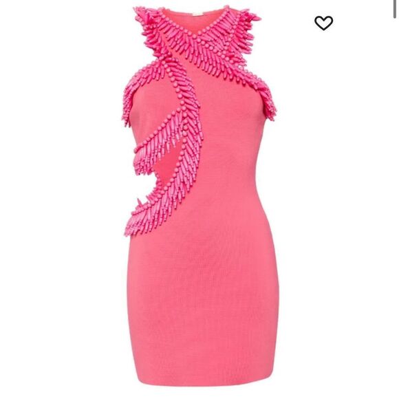 Cult Gaia Ervin Knit Mini Dress In Pink - Picture 15 of 15